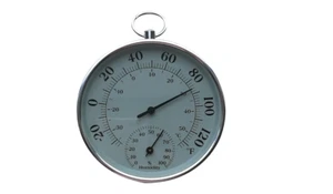 Luftfeuchtigkeitsmonitor Messgerät Analog 2 in 1 Wand Terrasse Wasserdicht Anzeige Thermometer - Bild 1 von 8