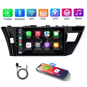 For Toyota Corolla 2014-2016 Apple CarPlay GPS Android 13 Car Stereo Radio Navi - Picture 1 of 20