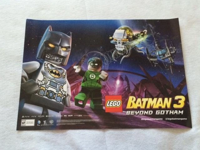 LEGO BATMAN 3 BEYOND GOTHAM - 15"x22" Original Promo Poster SDCC 2014 MINT - Image 1 of 1