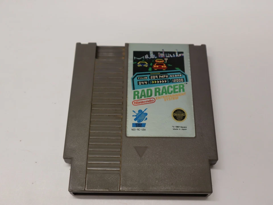 Rad Racer (NES, 1987) Cart Only Bad Label - Image 1 of 1