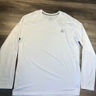 Adidas Shirt Mens 2XL White Long Sleeve Compression Pullover