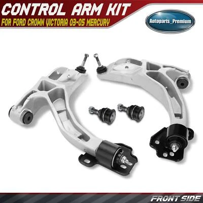 4x Front Lower Control Arm & Ball Joints for Ford Crown Victoria 03-05 Mercury Foto 1 de 4