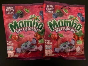 Mamba BERRY TASTY Fruit Chews- 4 BERRY FLAVORS- {LOT OF 2 BAGS} - Picture 1 of 2