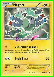 Carte Pokemon " MAGNETI " Impulsion Turbo XY PV 60 52/162 VF - Foto 1 di 1