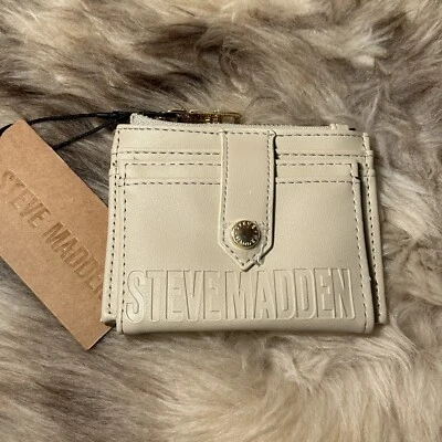 NUEVO CON ETIQUETAS Steve Madden Bhayden Estuche para Tarjetas Cartera - Avena en Relieve Foto 1 de 4