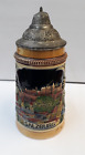 Original King 9 Beer Stein Pewter Lid Salzburg Glockenspiel Bell Tower Moulding