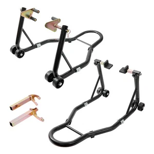 VEVOR Motorcycle Front & Rear Stand Lift 850 lbs Spoolift Paddock Swingarm Arm - Picture 1 of 12