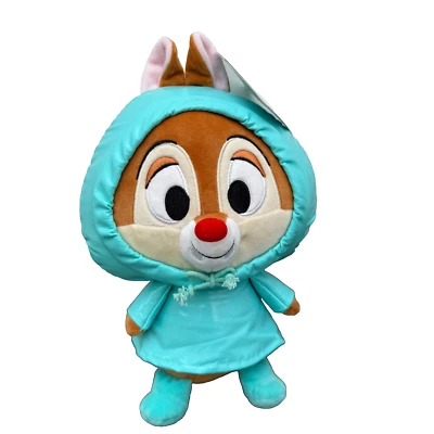 Chip & Dale Turquoise Raincoat Plush Doll Japan Disney Shop BNWT - Image 1 of 4