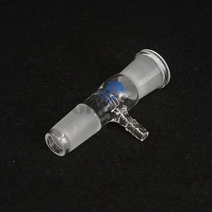 24/29 Ground Joint Female to Male Lab Glass Transfer Gas Adapter Glassware - Picture 1 of 4