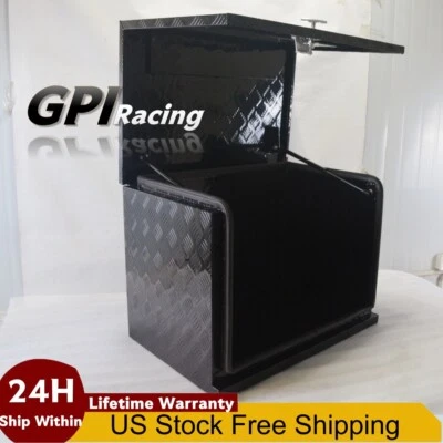 30"X20"X22" Generator Tool Box Aluminium Camper Caravan UTE/Truck Toolbox Black - Image 1 of 4