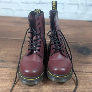 Dr. Martens 1460 Cherry Red Leather Ankle Boots Classic Punk Size 6 - Bild 1 von 10