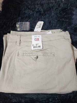 CUTTER & BUCK Voyager 5 Pockets Chico Tan  Pants SIZE 44B/32  NWT   - Image 1 of 4