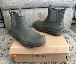 Botas de Pato Chelsea Sperry Para Hombre Cold Bay Verde Oliva Impermeables, Talla 10.5 EE. UU. (M) - Imagen 1 de 20