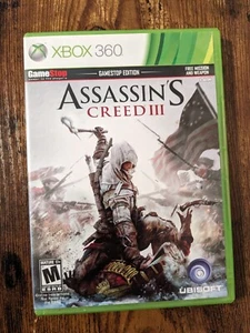 Assassin's Creed 3 III Xbox 360 Juego Probado y Funcionando! Estuche y discos - Imagen 1 de 6