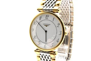 Read! Vintage 1980s [NEAR MINT] Longines L4.635.2 Round Gold Quartz Men's Watch - Picture 1 of 14