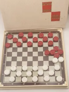 Vintage Road magnetische Dame hergestellt in der UdSSR Straßenspiel Reisen Gorki Leninskie - Bild 1 von 14