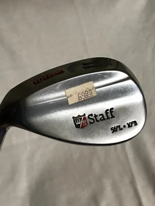 Vintage Wilson Staff LH 56* SW 10* Bounce Firestick Wedge Flex Steel Shaft - Picture 1 of 7