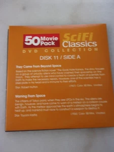 50 MOVIE PACK - SCI FI CLASSICS - DISC 11 SIDE A&B - DVD - LIKE NEW CONDITION!! - Picture 1 of 4
