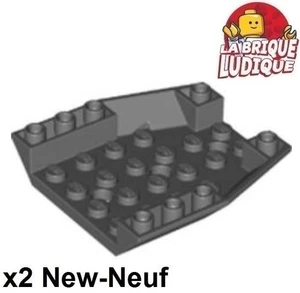 Lego 2x Wedge 6x6 Triple Inverted Rumpf Flugzeug Boot Cockpit dunkelgrau 29115 - Bild 1 von 1