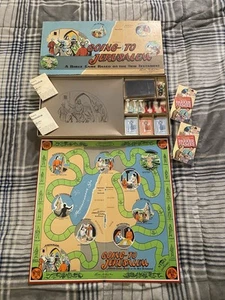 "Going To Jerusalem" gioco da tavolo vintage 1955 Parker Brothers Bibbia set completo - Foto 1 di 9
