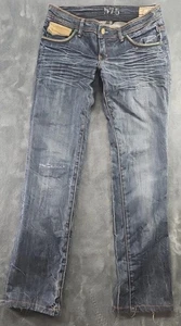 Pantalones de mezclilla de diseñador 575 Los Angeles Penny cremallera mosca corte bota relajado para hombre talla 27 - Imagen 1 de 11