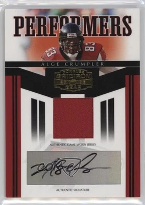 2006 Donruss Gridiron Gear Performers Jerseys Signatures /10 Alge Crumpler Auto - Image 1 of 2