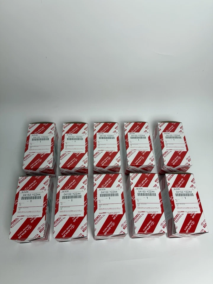 10 pcs OEM Toyota Tundra Sequoia Land Cruiser Lexus LX570 Oil Filter 04152-YZZA4 - Image 1 of 3