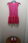 THE CHILDREN'S PLACE GIRLS DRESS (M 7/8) & SHOES (13 YOUTH) COMBO SPARKL MAGENTA