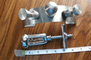 Wine Stoppers Set Stainless Steel - Picture 1 of 3