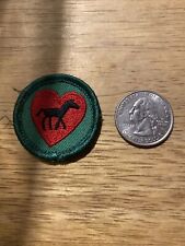 Cub Boy Girl Scout fun patch badge Vintage Horse Love