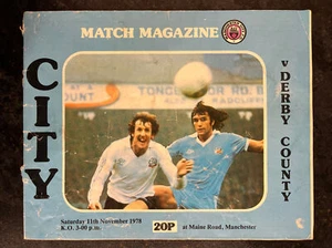 MANCHESTER CITY V DERBY COUNTY - 11 NOV 1978 - Picture 1 of 3