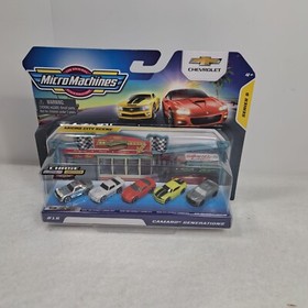 Micro Machines Chevrolet Ultra Rare Gold Series 5 Camaro Generations #16 Set