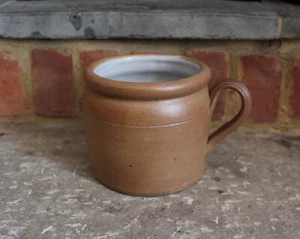 Antique French Pottery Confit Pot Country Decor Indoor Planter - Picture 1 of 6