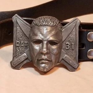 Halloween Buckle Michael Myers Mask Movie Shape John Carpenter Rob Zombie 1978 - Picture 1 of 22