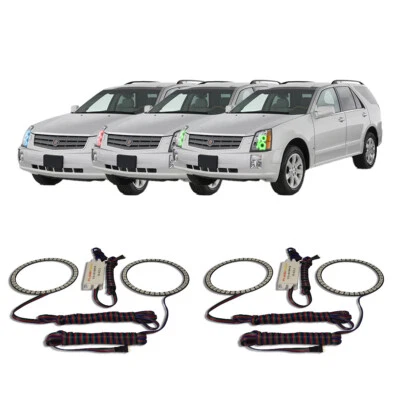 RGB Multi Color CHS Headlight Halo kit for Cadillac SRX 04-09 Foto 1 de 4