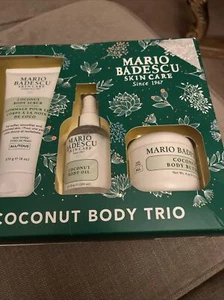 Mario Badescu coconut body trio body scrub oil body butter - Picture 1 of 5