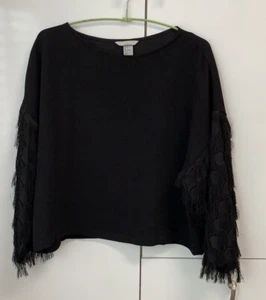 H&M Fringe Sleeve Top - Bild 1 von 10