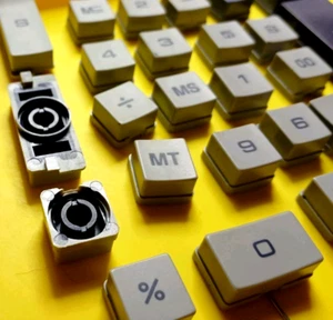 Replacement Number Button Keys Only OEM TI-5030 Electronic Printing Calculator - Picture 1 of 3