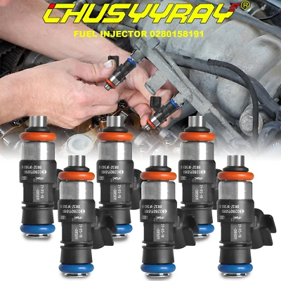 6PC Fuel Injector 0280158091 For Ford Flex 2007-2013 Mazda CX-9 Edge 3.5L 3.7L — 第 1/4 张图片