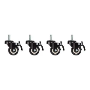LANBERG Threaded Wheels and Brake for Rack 19 - Afbeelding 1 van 1