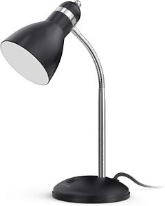 Metal Desk Lamp, Adjustable Goose Neck Table Lamp, Eye-Caring Study Desk Lamps
