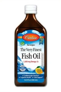 Carlson Labs aceite de pescado noruego, sabor natural a limón, 500 ml - Imagen 1 de 1