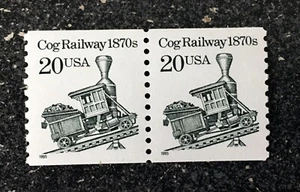 USA1995 #2463 20c Cog Railway 1870's - Transportation Series Coil Pair   mint - Picture 1 of 1