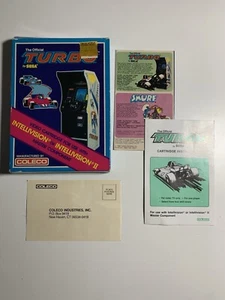 Turbo (Mattel Intellivision, 1983) Box And Manual Only No Game - Picture 1 of 5