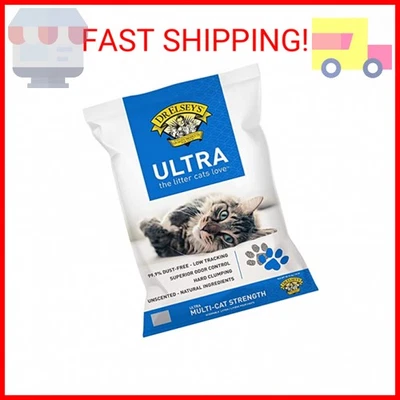 Areia aglomerada ultra sem perfume para gatos Dr. Elsey's 40 lb. Bolsa - Imagem 1 de 2