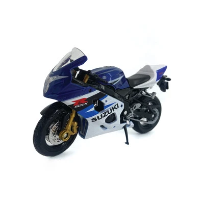 Die Cast Motorcycle Blue Suzuki GSX-R750, 1:18 Scale - Image 1 of 4