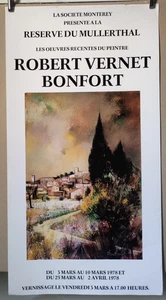 Affiche originale ancienne 1978 Robert Vernet Bonfort Société Monterey /AP3 - Picture 1 of 2