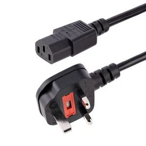 StarTech.com Standard UK Computer Power Cord - Power cable - IEC 60320 C13 to BS - Photo 1/6