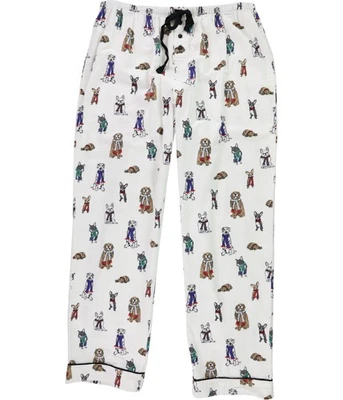 P.J. Salvage Womens Dogs With Scarf Pajama Lounge Pants, White, X-Large - Image 1 of 2