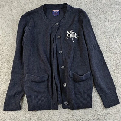 Cárdigan Suéter Cuello Redondo French Toast Niña Botón Frontal Talla L 10/12 Foto 1 de 4